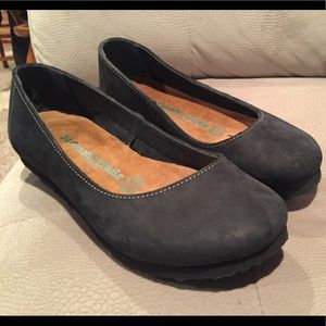 Comfortfusse Black Velda leather flats